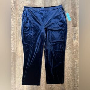 Draper James Velvet Ankle Pants- Size XXL